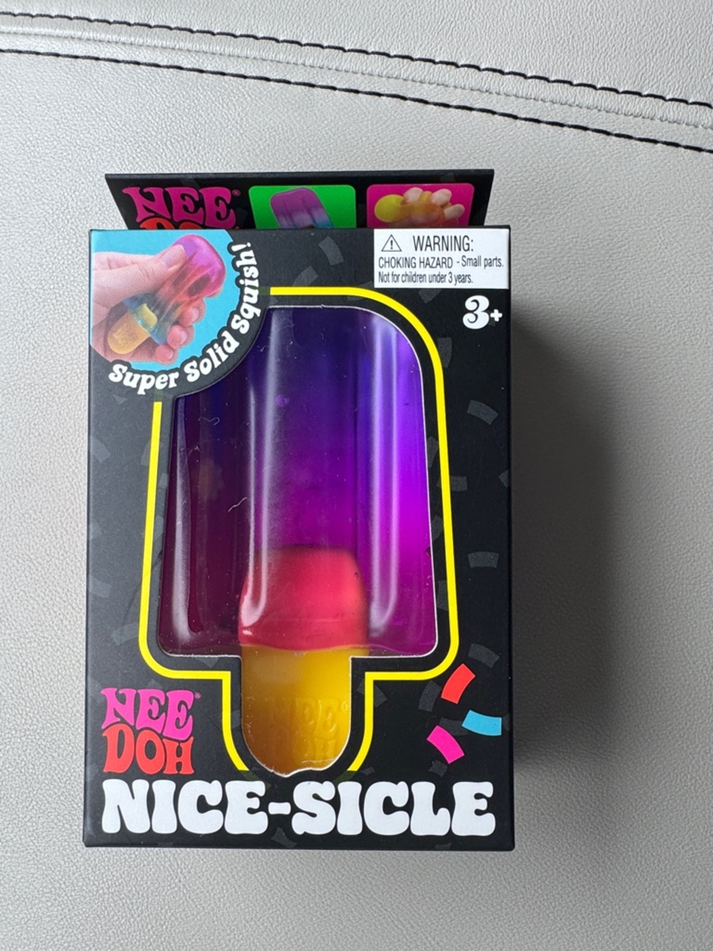 Nice-Sicle Popsicle Squish Toy - Purple, Pink & Yellow
